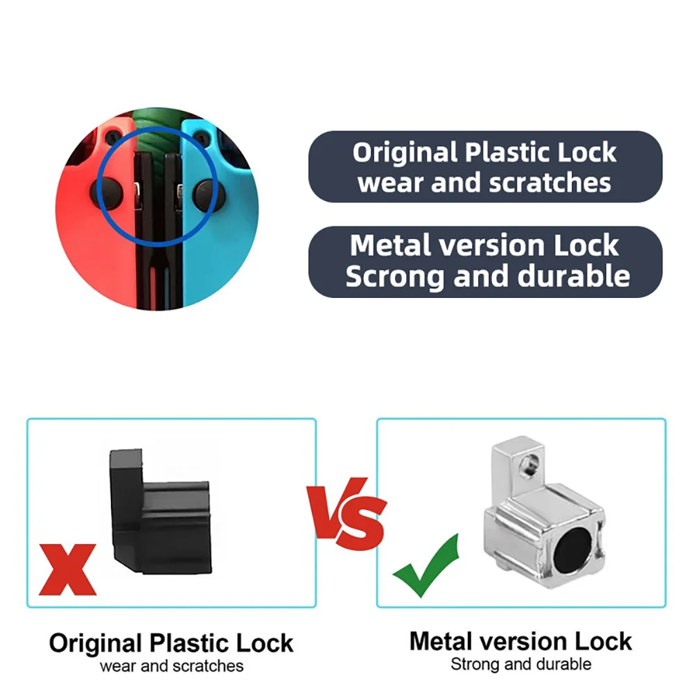 닌텐도 스위치/스위치 OLED 교체용 래치 금속 잠금 버클 조이콘 컨트롤러 수리 부품 1/5/10쌍