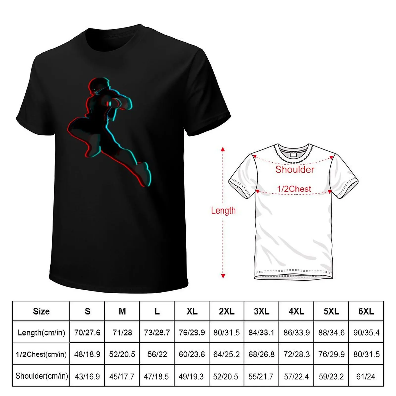 3D KNEE T-Shirt designer shirts summer clothes mens graphic t-shirts