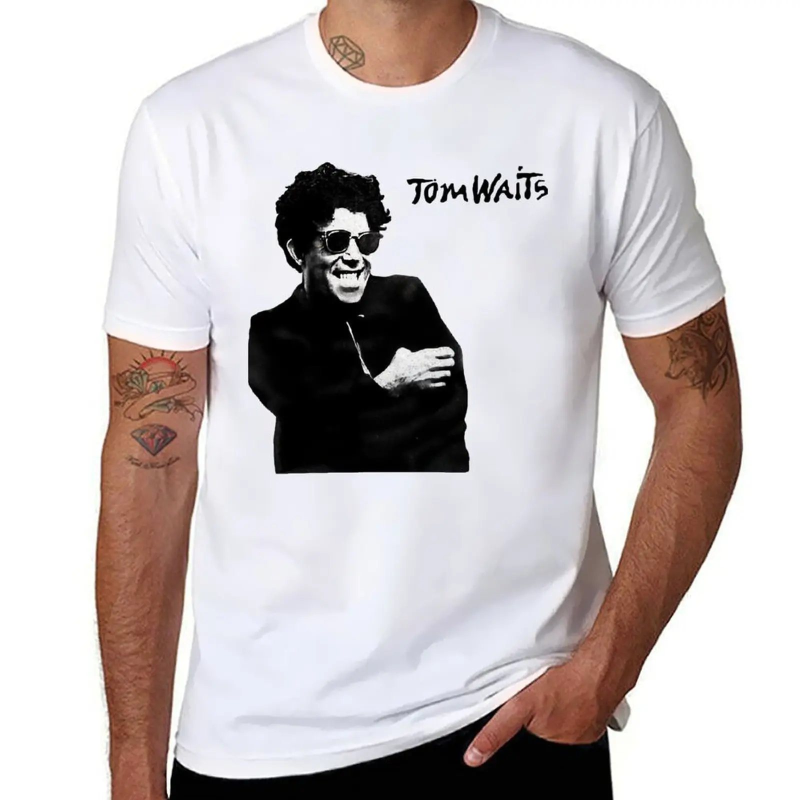 

Winona Ryder&x27;s Tom Waits T-Shirt printed t shirts for man man t shirts cotton anime tshirt T-shirt