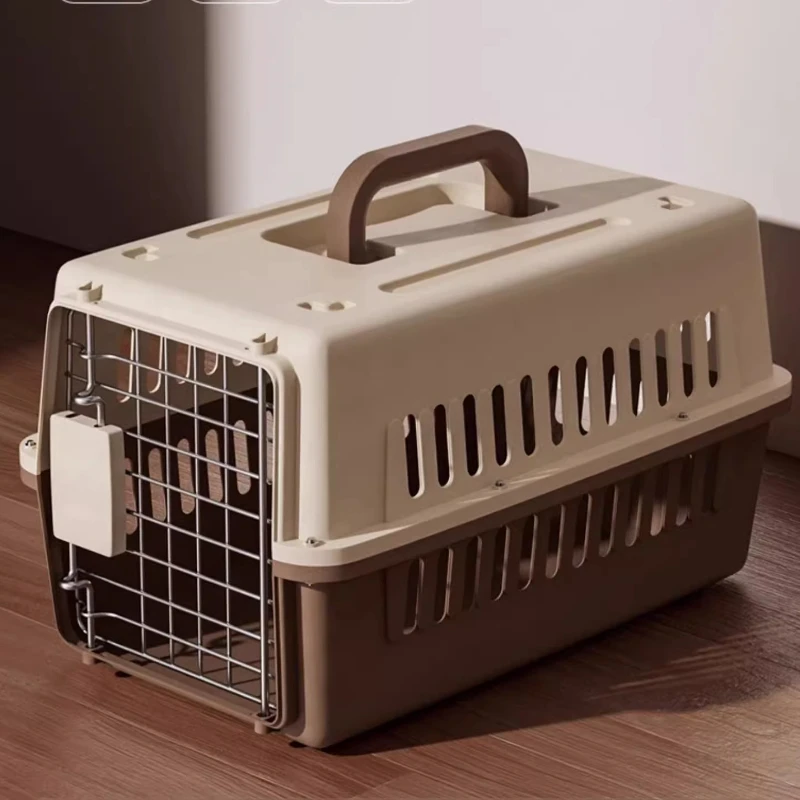 

Outdoor Pet Cat Bath Carrying Supplies Large Capacity Aviation Box Car Mounted Cat Cage Portable Breathable Cat Carriers Bag