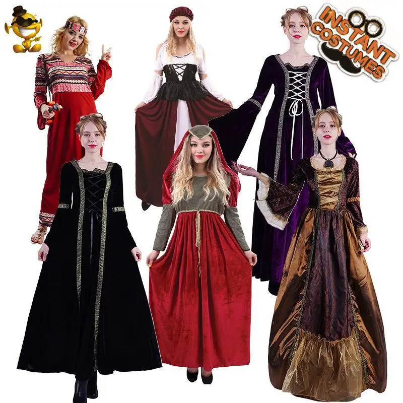 

Взрослый Хэллоуин Средневековый Принц Длинный Доктор Сценический Бал Пар Костюм Трансграничный Винтаж Фея Т Наряд