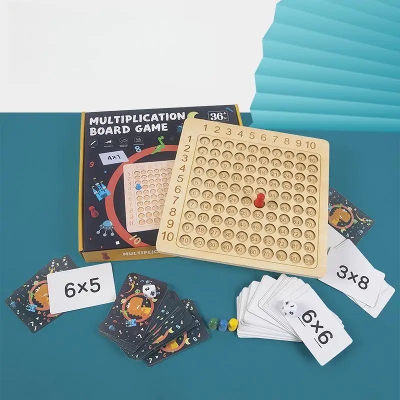 Multiplication Tables For Kids Number Learning Board Game Early Education Toy Wooden Multiplication Board Math Board Game
