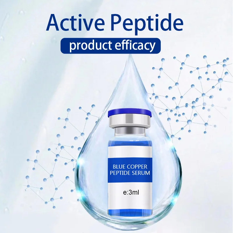 Sérum anti-âge anti-déformable à haute concentration, soin raffermissant pour la peau, d'extraction de 3ml, peptide de cuivre 5%, tripeptide mesurk-cu, 3 pièces