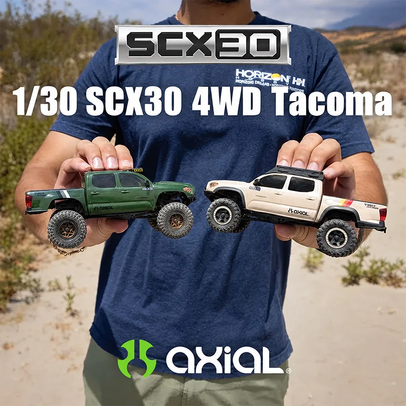 AXIAL 1/30 SCX30 Tacoma TRD Pro Extreme Off-Road 4X4 RTR 4WD Brushed Rock Crawler Vehicle Climbing Car Boy RC Toy-AXI-3289T1