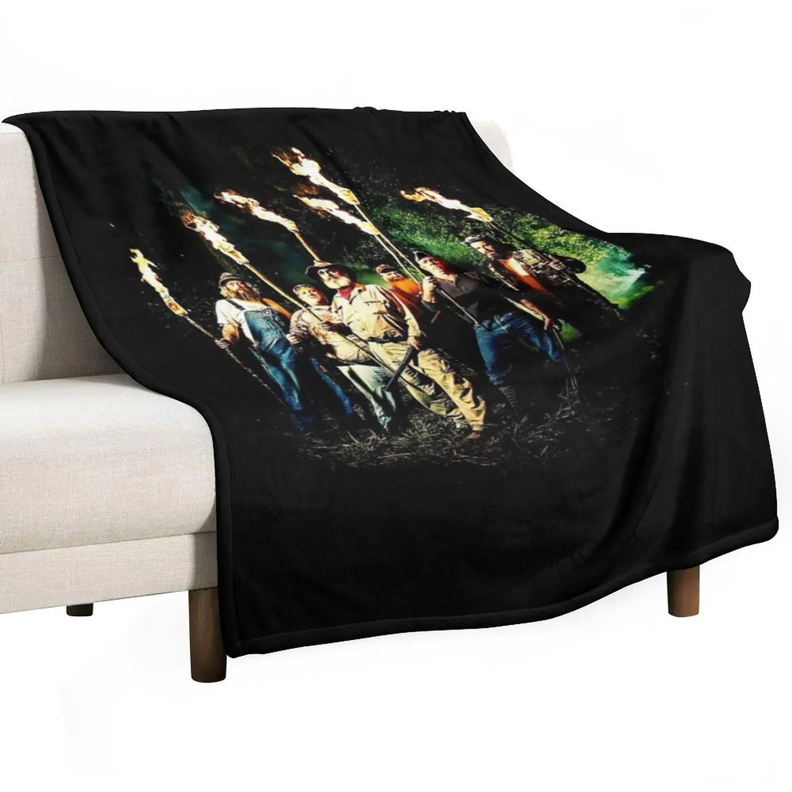 Mountain Monsters American Cryptozoology Themed Reality Throw Blanket Custom for babies Picnic Soft Plaid Moving Blankets