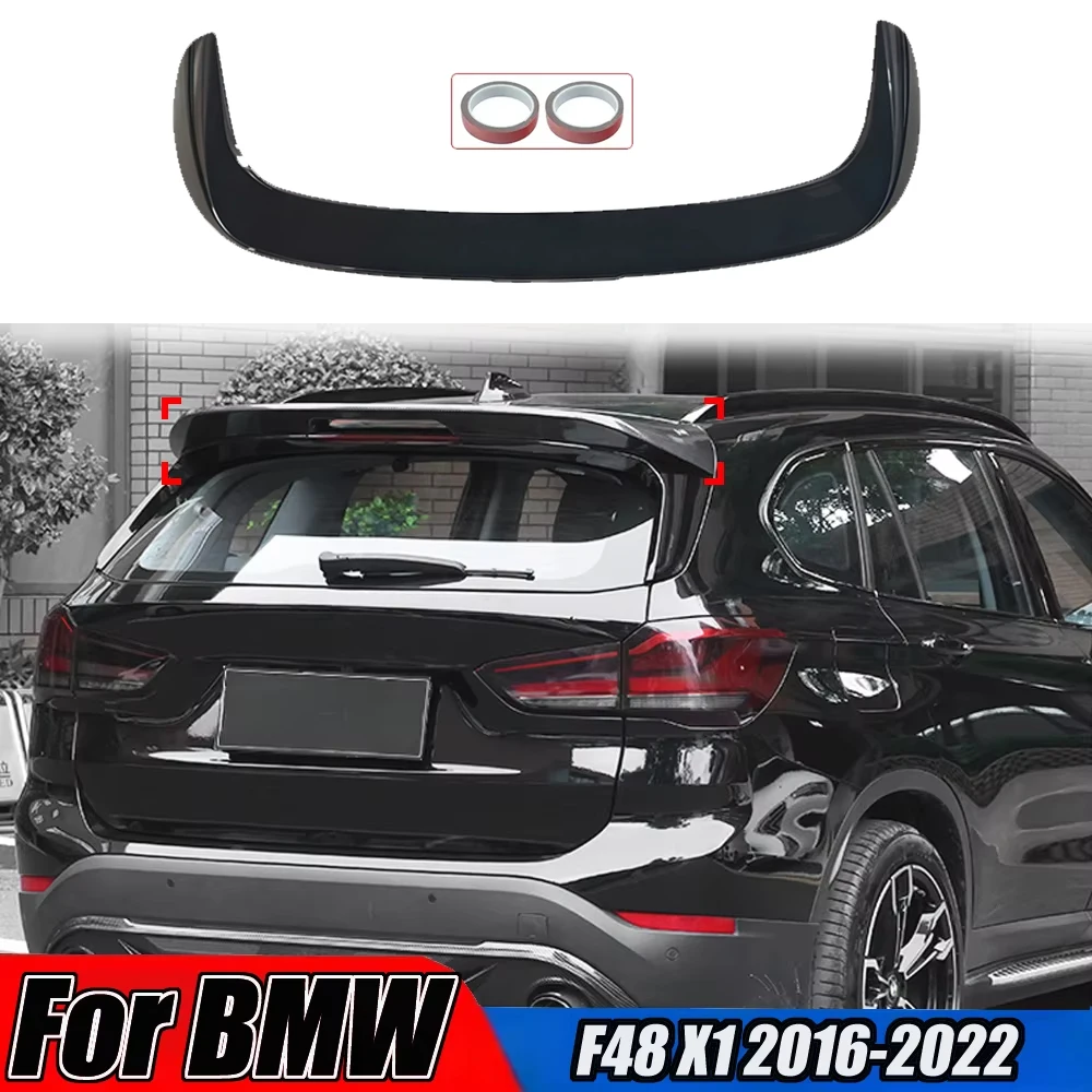 Rear Tailgate Roof Spoiler Diffuser For BMW F48 X1 2016-2022 Rear Trunk Tail Wing Fixed Wing Splitter Body Ornament Accessories