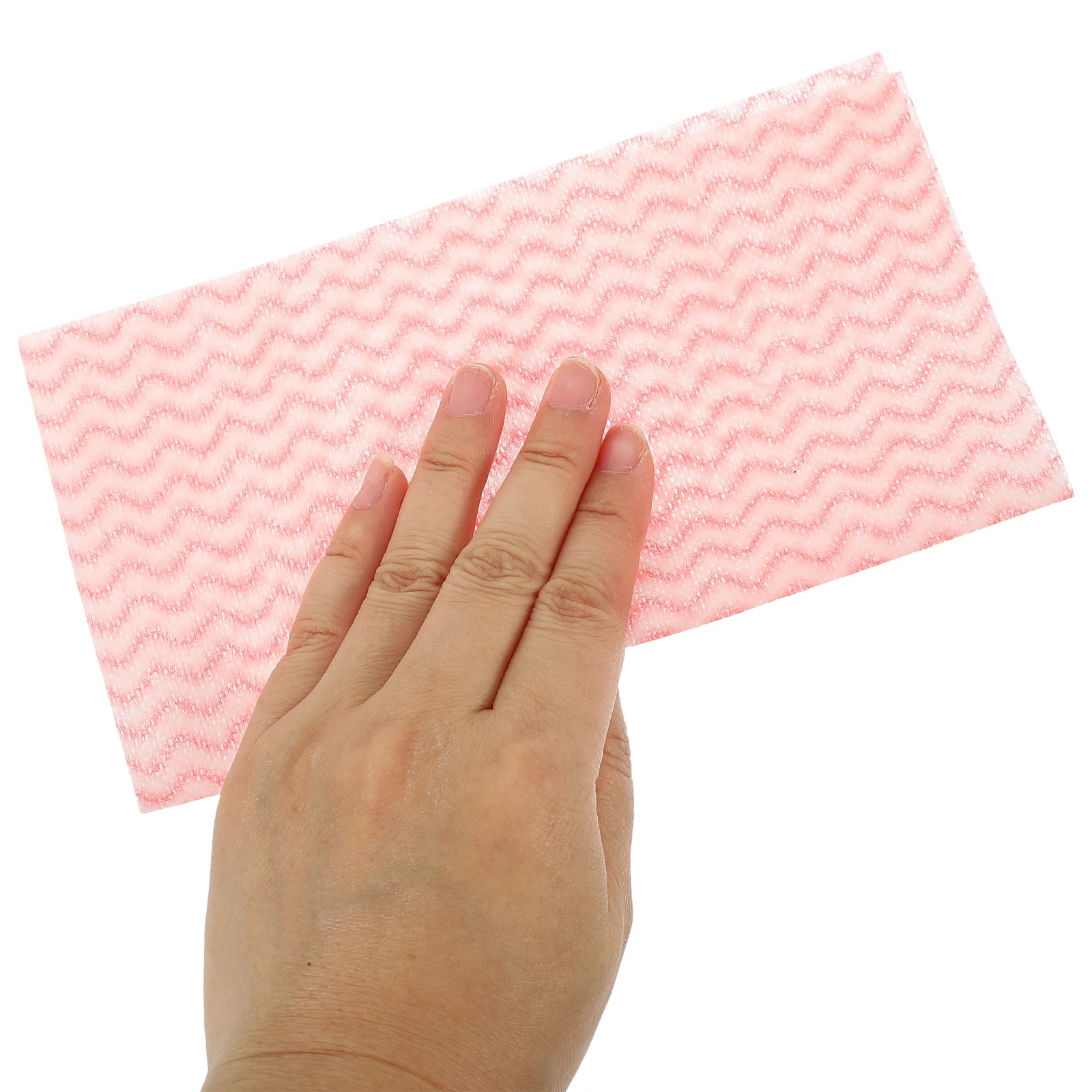 

80pcs Environmental Disposable Washing Dish Towel Kitchen Cleaning Cloth Non-stick Oil Wiping Rags Towel Bag(Pink)