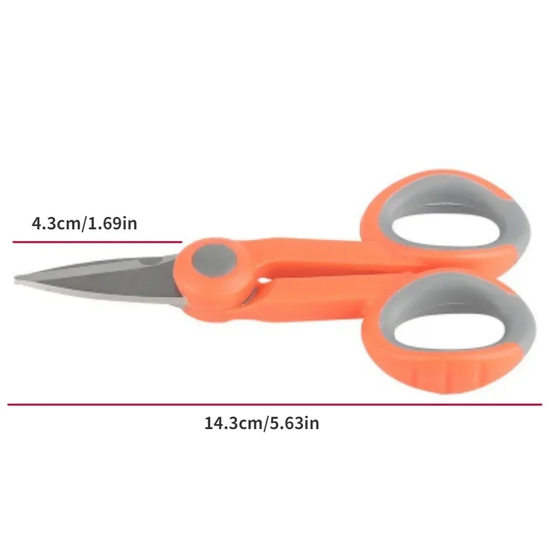 Thickened Stainless Steel Electrician Wire Cutter - Serrated Fiber & Fishing Wire Cutting Hardware Tool