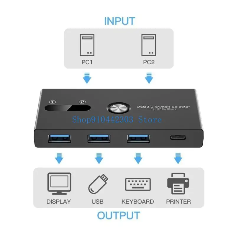 

L4MD для 2 компьютеров KVM переключатель USB C и USB Переключатель для Office и Home Использование подключает несколько