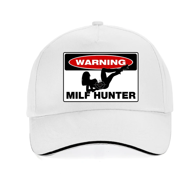 WARNING MILF HUNTER Funny men baseball cap Creative Design Adult Male Summer adjustable Snapback hats Casquette