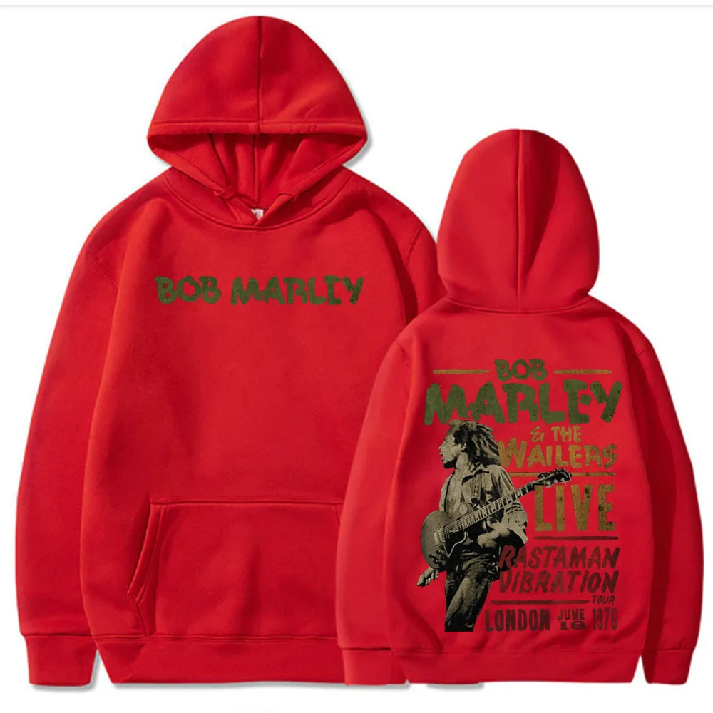 Wailers Live Bob Marley Hoodie Bob Marley One Love 2024 Hip Hop Hoodies Sweatshirts