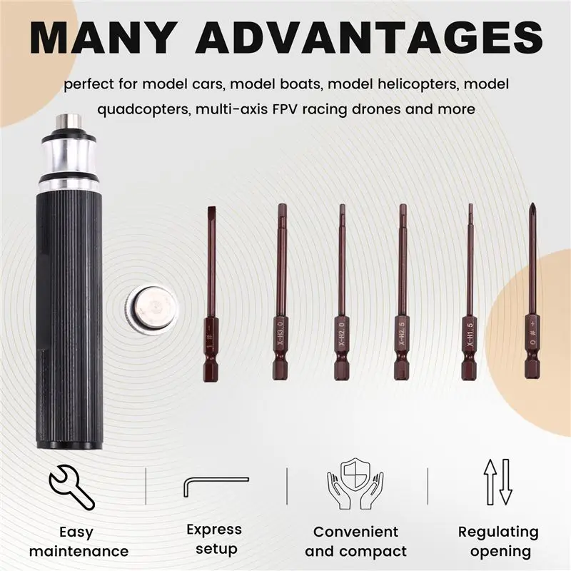 AEE7-6-In-1 Hex Screwdriver 1. - Rc Helicopter Tool Kit review and price