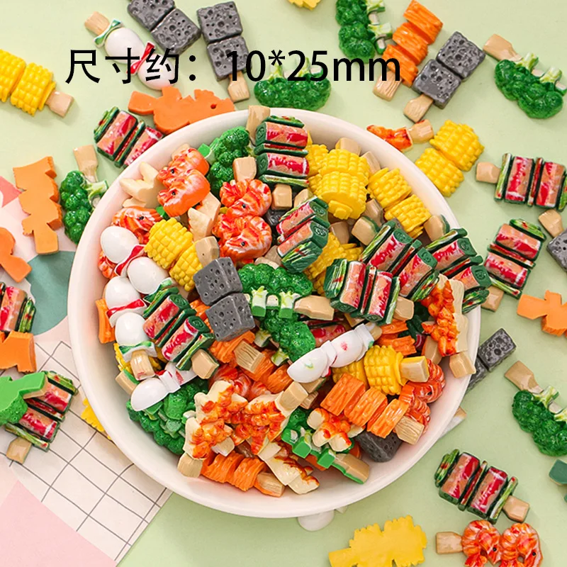 20pcs Random Candy Cute Mixed Resin Sweets Flatback for DIY Crafts Jewelry Making Supplies Ornamen Accessories Materials