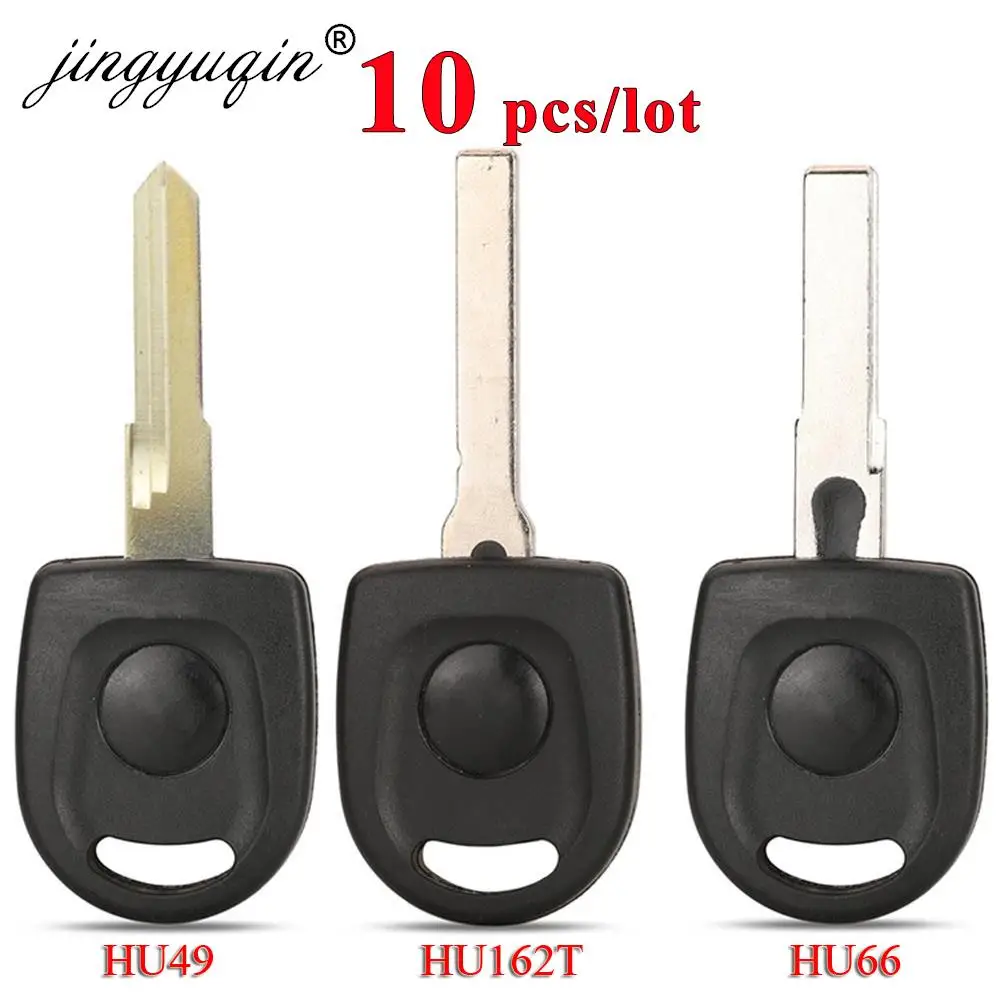 

jingyuqin 10pcs/lot For VW Transponder Key Shell Case Car Key Blank for Passat B5 Voayage Golf Jetta Polo Bora