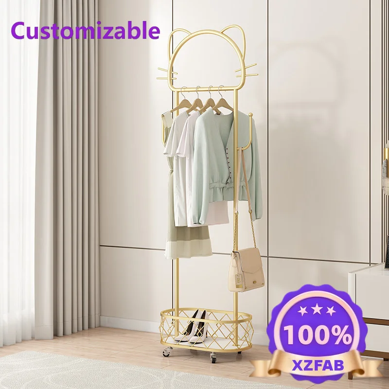 Factory Direct 2026 Lightweight, luxury home clothesline for interiors Moving wheel Simple clothesline