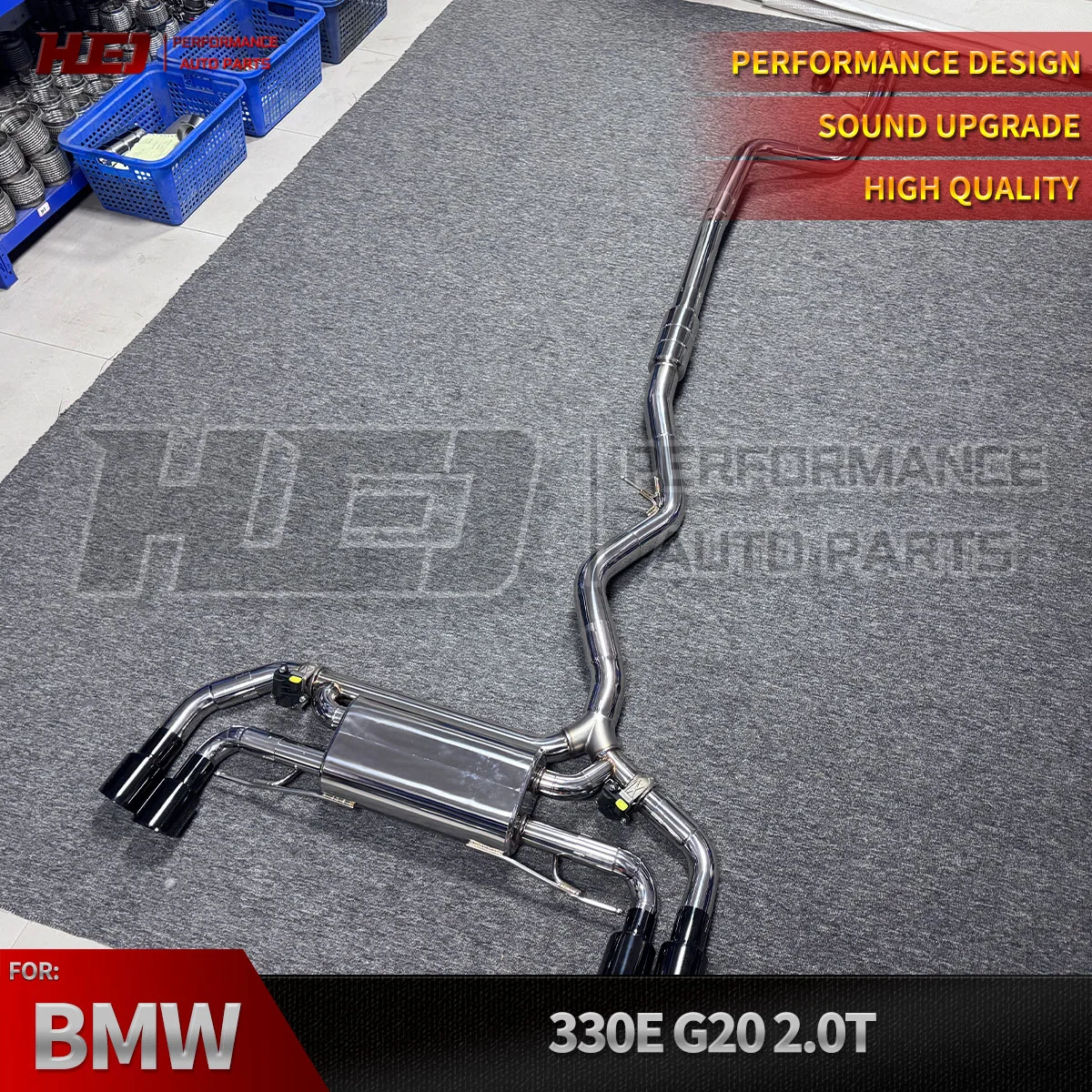 

Выхлопная система Catback для BMW 330e G20 G21 2015+ с электронным управлением клапанами, новейший дизайн, с пультом ДУ