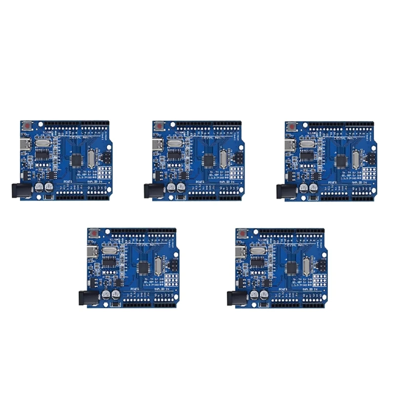 Super Sale 5PCS for UNO R3 MEGA328P Chip for Arduino UNO R3/TYPE-C CABLE ATMEGA328P-AU Development Board 16Mhz TYPE-C R3