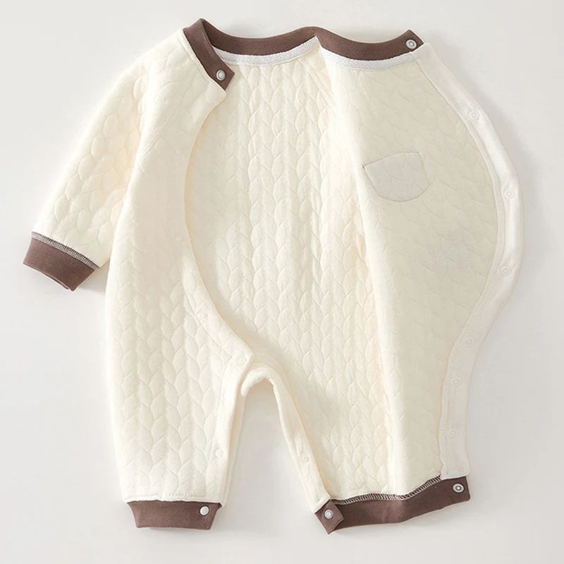 بدلة خريف دافئة للأطفال من القطن ملابس خارجية لحديثي الولادة لملابس الأطفال حديثي الولادة #3