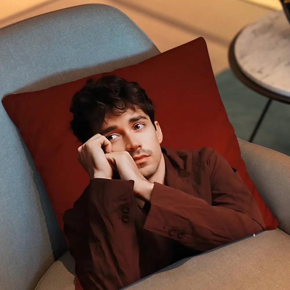 Italian Grand Prix Charles Leclerc  Pillow Case cover Nap Time  Sofa Living home Room Bedroom Backrest Cushion Square cojines