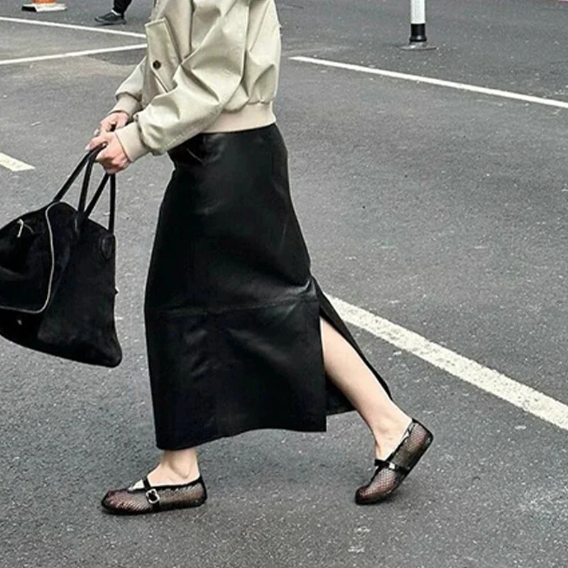 Sandálias femininas de malha oca, sapatos rasos, sapatos de grife para caminhadas na praia, sapatos retrô confortáveis femininos, verão