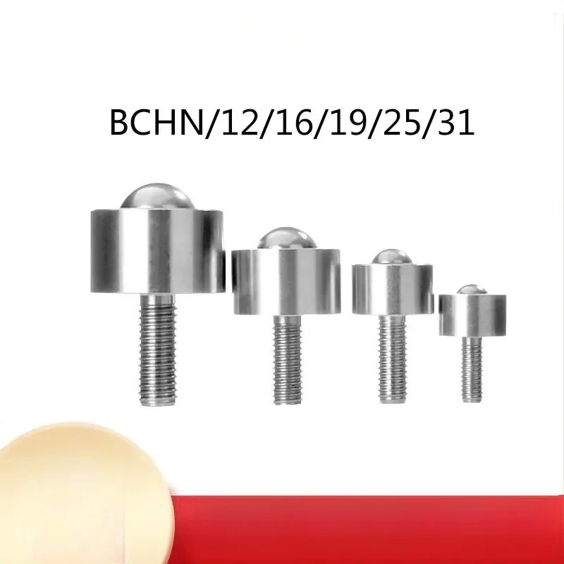 2pcs BCHN Thread Mount Ball Transfer Unit, Steel Ball Roller Bearing for Conveyor System