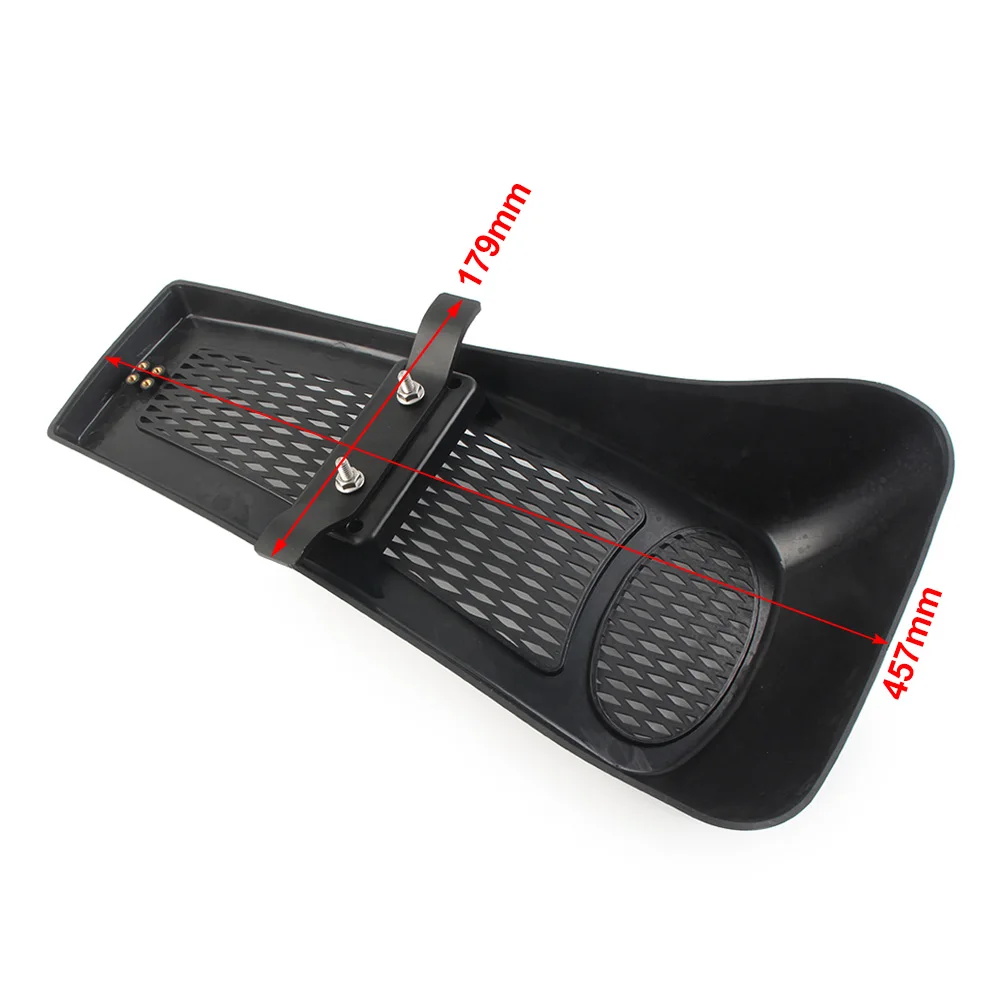 Black Motorcycle Front Lower Radiator Cover Chin Fairing Spoiler Frame Cover For Harley Davidson Softail Fatboy 2000-2017