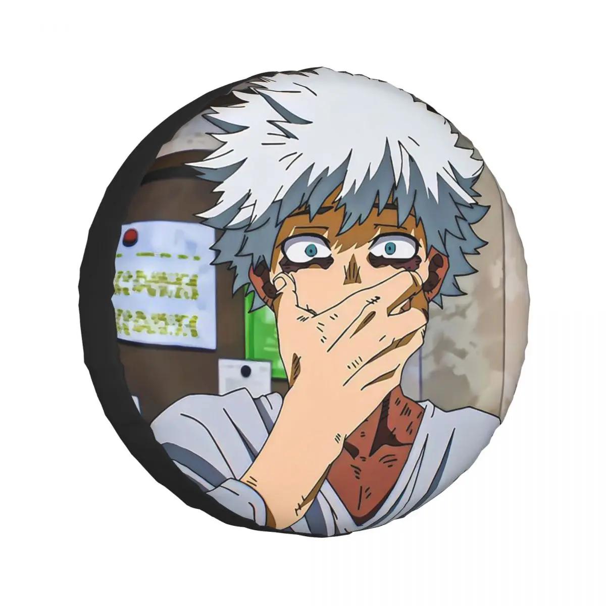 

Чехол для запасного колеса My Hero Academia Dabi Anime Manga MHA Blueflame для автомобильного прицепа 4x4, защитные чехлы для колес 14 дюймов, 15 дюймов, 16 дюймов, 17 дюймов