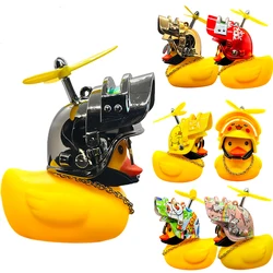 Car Duck Ornament,Squeeze Rubber Duck Dashboard Decorations Kids Bicycle Decoration Cycling Motorcycle & Bicycle Accessories