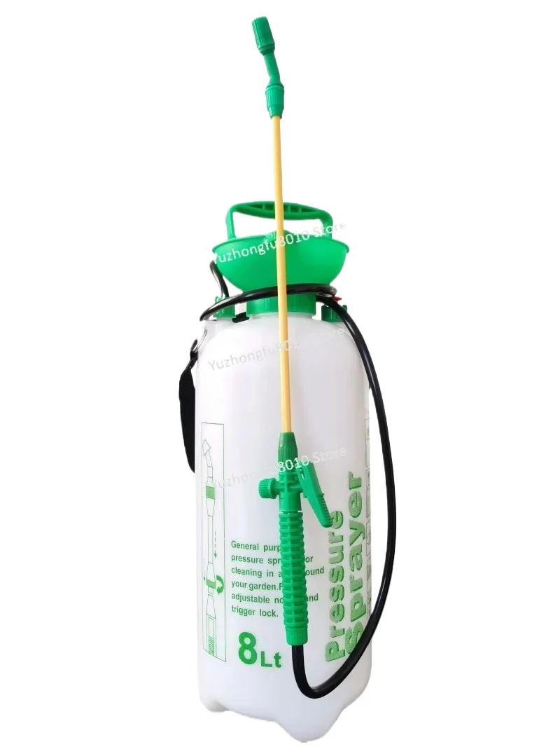 4L 5L 8L Shoulder Type Watering Can, Adjustable Air Pressure Sprayer, Portable Manual Pressure Water Spray Bottle for Garden