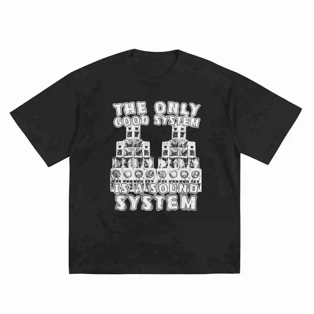 Free Party Tekno 23 Soundsystem Rave Short Sleeve Tee 100% Cotton T-Shirt