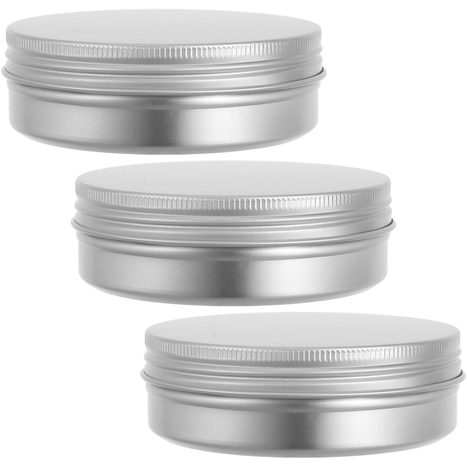 3 Pcs Soap Aluminum Box Storage Jars Holders Boxes Versatile Containers Candy Simple with Lid Travel Cases