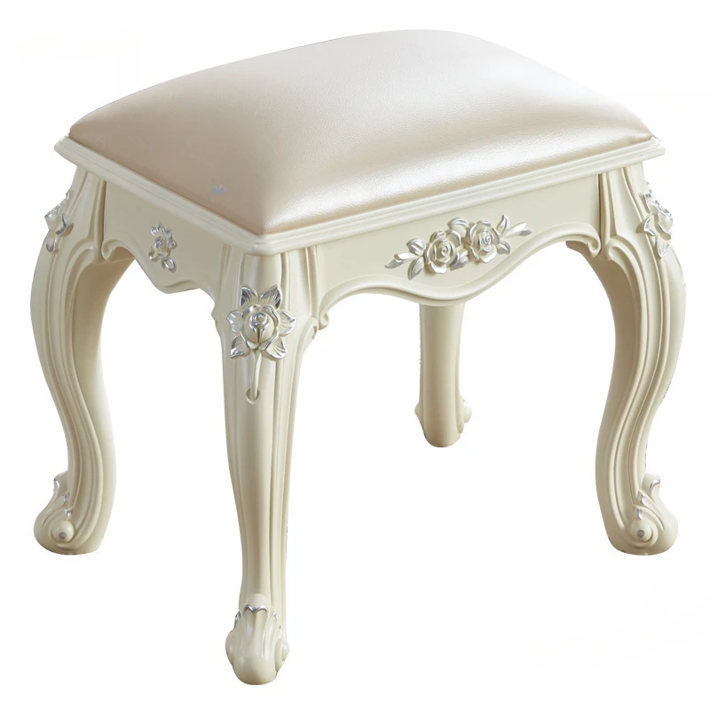 

Пластиковые табуреты для гостиной в европейском стиле для спальни, маленький квадратный стул, бытовая мебель, мягкий макияж для ногтей