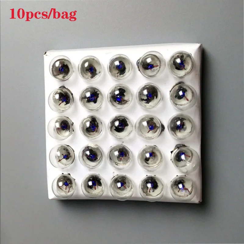 10 pc 1.5/2.5/3.8V testa tonda piccola lampadina esperimento tecnologia a sfera elettrica piccola produzione attrezzatura per esperimenti di fisica