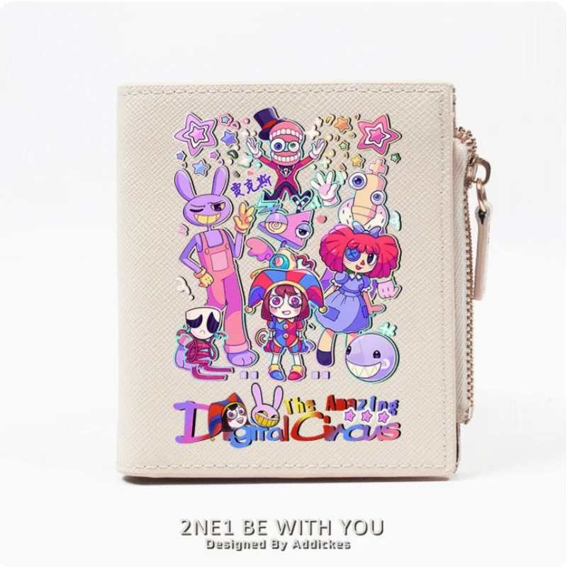 Anime The Amazing Digital Circus Fashion Wallet PU Purse Card Coin Zipper Money Bag Cosplay Gift B709