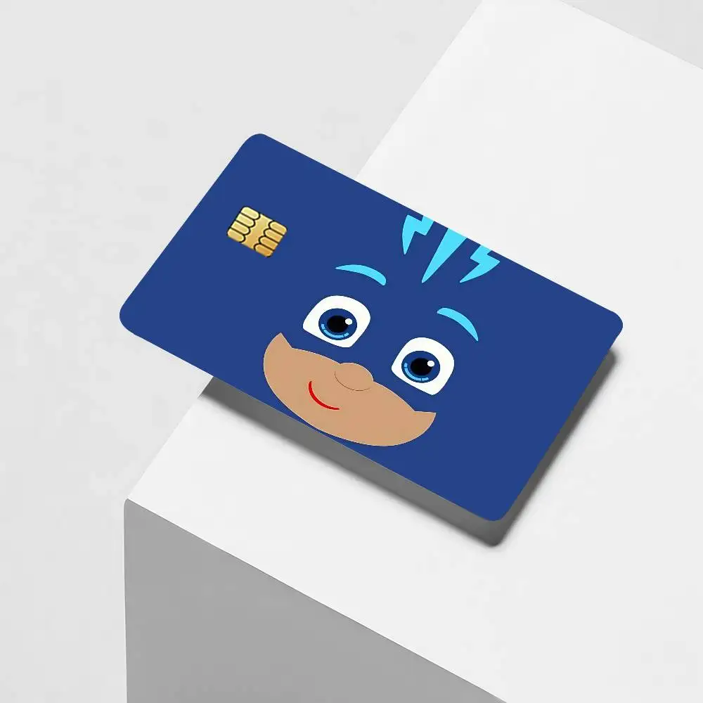 Cartoon cute P-PJ Credit Card Decorative Card Stickers Suitable For Bank Cards Metro Transit Anti-scratch Gift 4PCS M-Masks