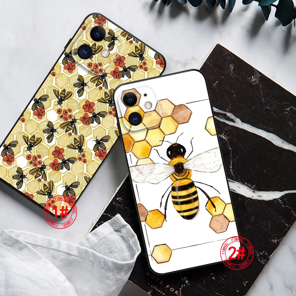 Coque en silicone souple avec illustration d'abeille pour Redmi, 10A, 7, 7A, 8, 9A, 9, 9A, 9C, 10, 9T, 10X, lt10A, 10C, K20, K30, K40 Pro