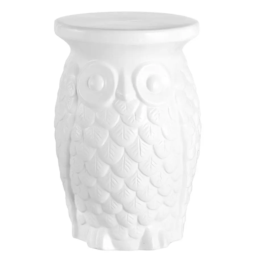

TBL1023A Groovy Owl 17.5 Керамический табурет для дома и сада, традиционный, в стиле коттедж, классический, богемный, приставной столик, подставка для растений, S