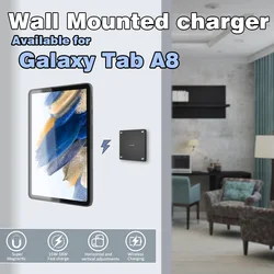 Wall Mount Tablet holder for Samsung Galaxy Tab A8 10.5 wall charging station  Magnetic wireless charging  smart home