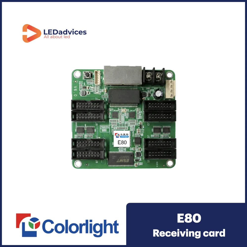 Colorlight E80 Led Screen Receiving Card 8 Hub75 256×256 Pixel