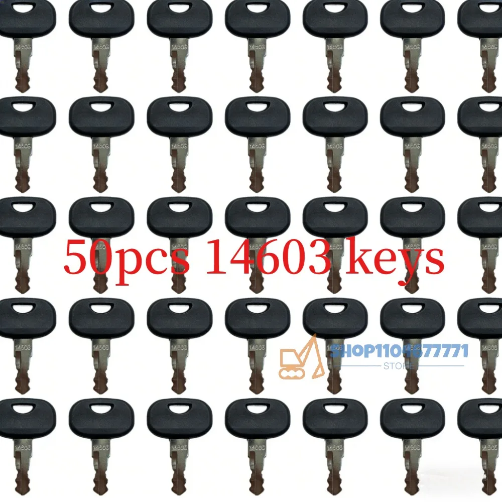 50 Pieces 14603 Key for WACKER NEUSON EXCAVATOR Ignition Keys Gehl JLG JCB LINDE CLASS SKYTRAK HAMM