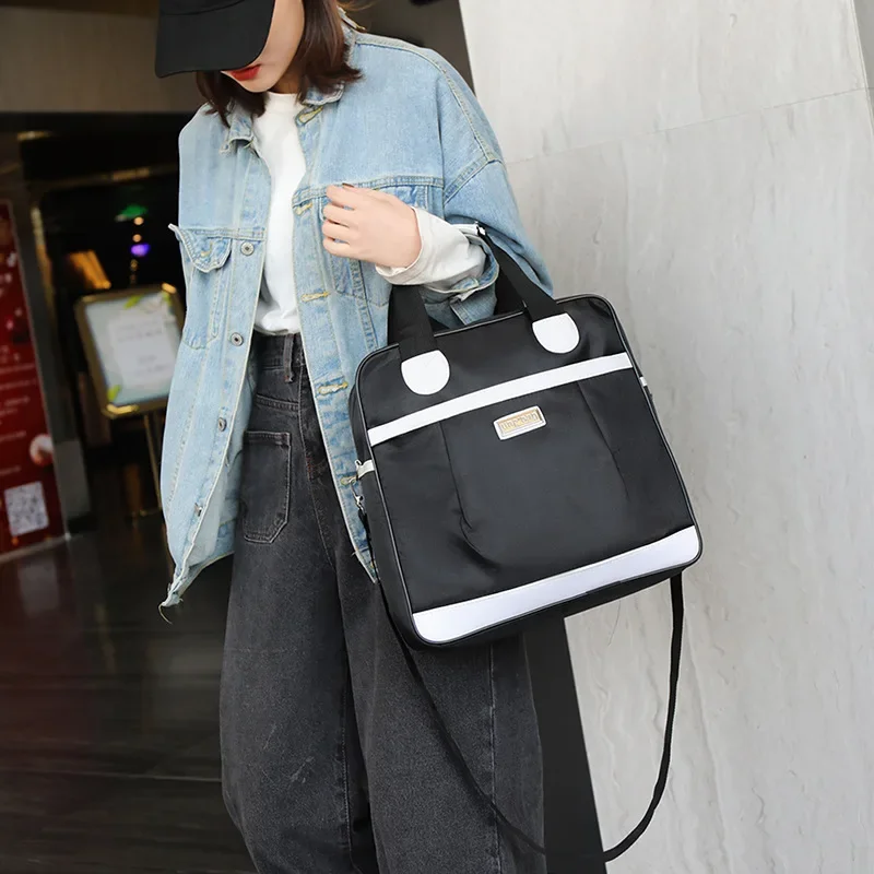 Women\'s Portable Travel Bag Luggage Bag Suitcase Handbag Large Capacity Fashion Student Crossbody Bag With Shoulder Strap