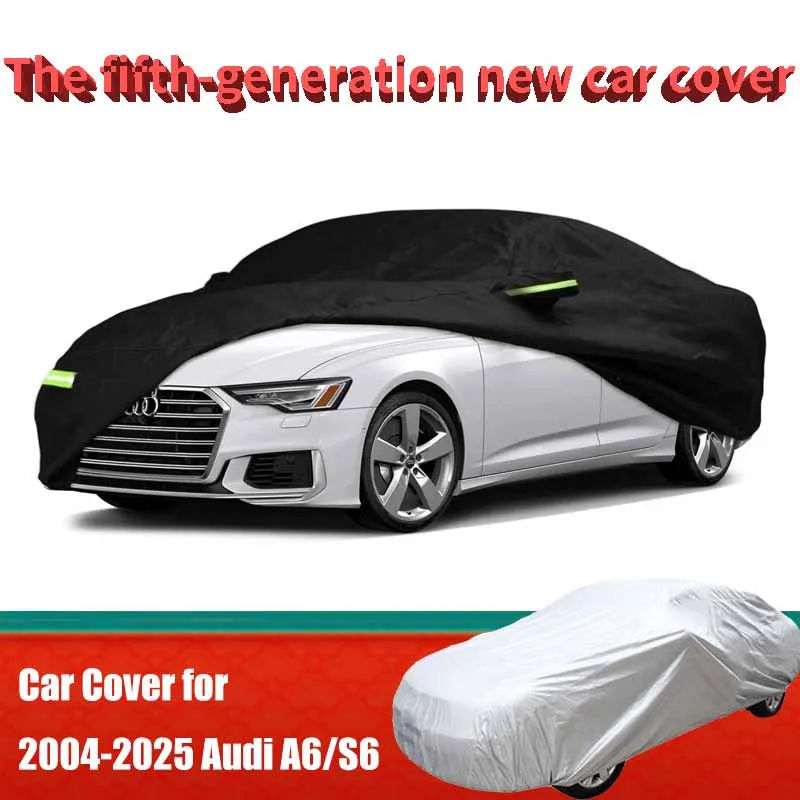 

Водонепроницаемые автомобильные чехлы на заказ для Audi A6/S6 седана 2004-2025 гг., ветрозащитный ремень, защита от пыли и от града с одним снегом и дождем
