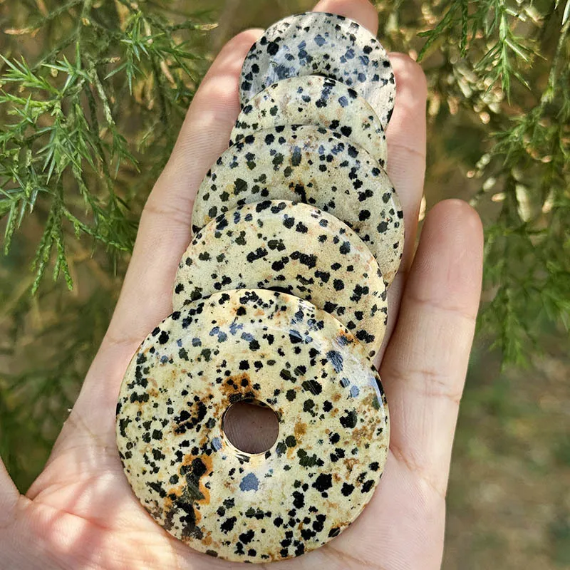 الطبيعية الدلماسية جاسبر دونت خواتم حجر الخرز ل عقد دي اي واي سوار قلادة صنع المجوهرات الاكسسوارات الخرز 30/40/50 مللي متر