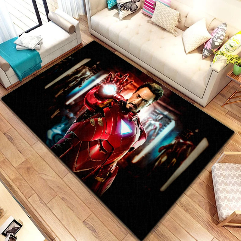 Iron Man printed area carpet for children Living room Bedroom floor mat Kitchen mat Children's Bedroom Mat