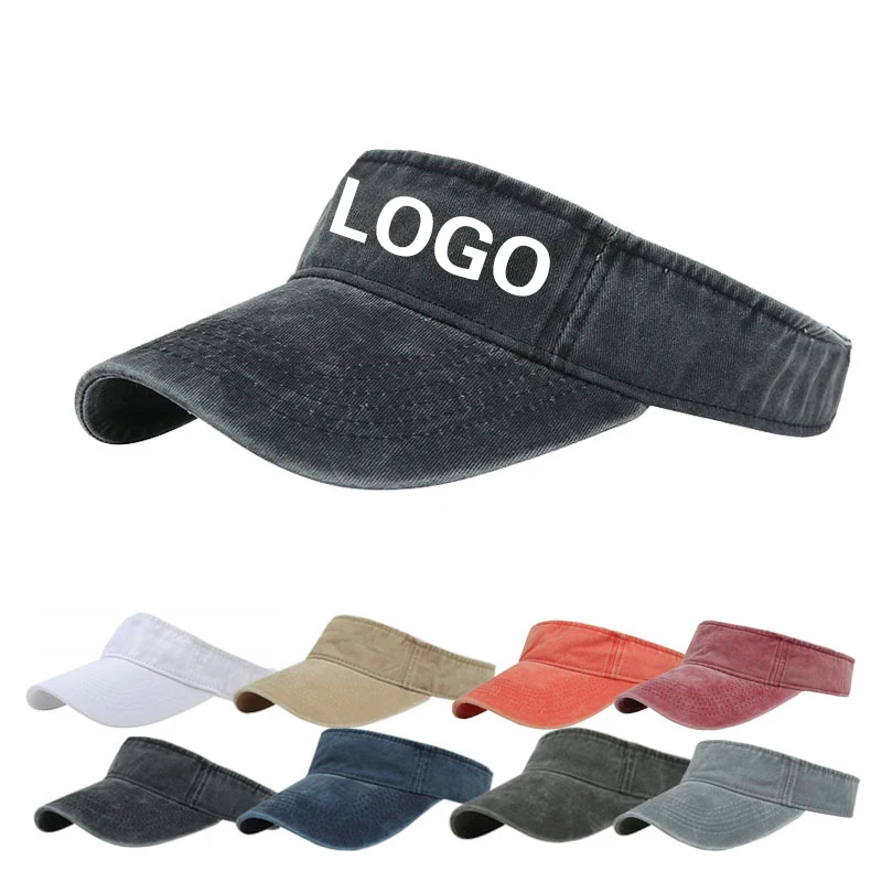 Washed Retro Empty Top Hat Custom Logo For Men Women Outdoor Sports Tourism Duckbill Hat Running Sun Protection Baseball Cap