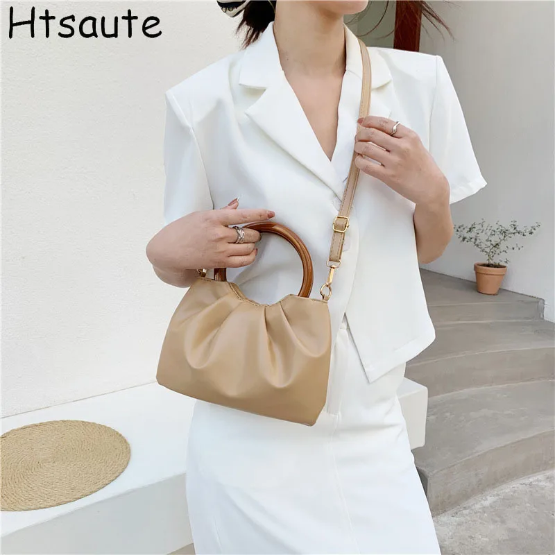 

PU Leather Shoulder Bags For Women Cloud Shaped Ladies Single Shoulder Crossbody Bag Luxury Designer Mini Handbag Commuting Sac