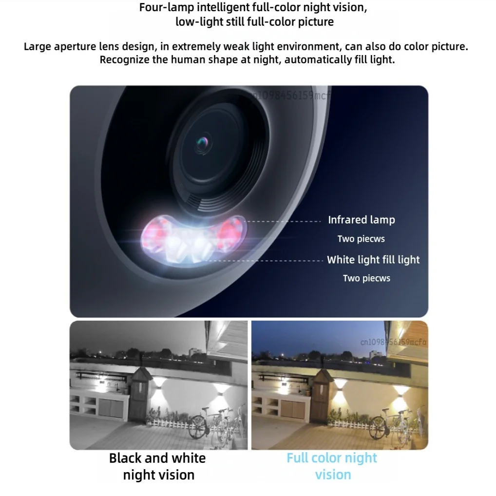 كاميرا Xiaomi الخارجية CW500 حماية أمنية WiFi 6 CCTV 3K Ultra HD دقة كاملة الألوان للرؤية الليلية IP66 المنزل الذكي