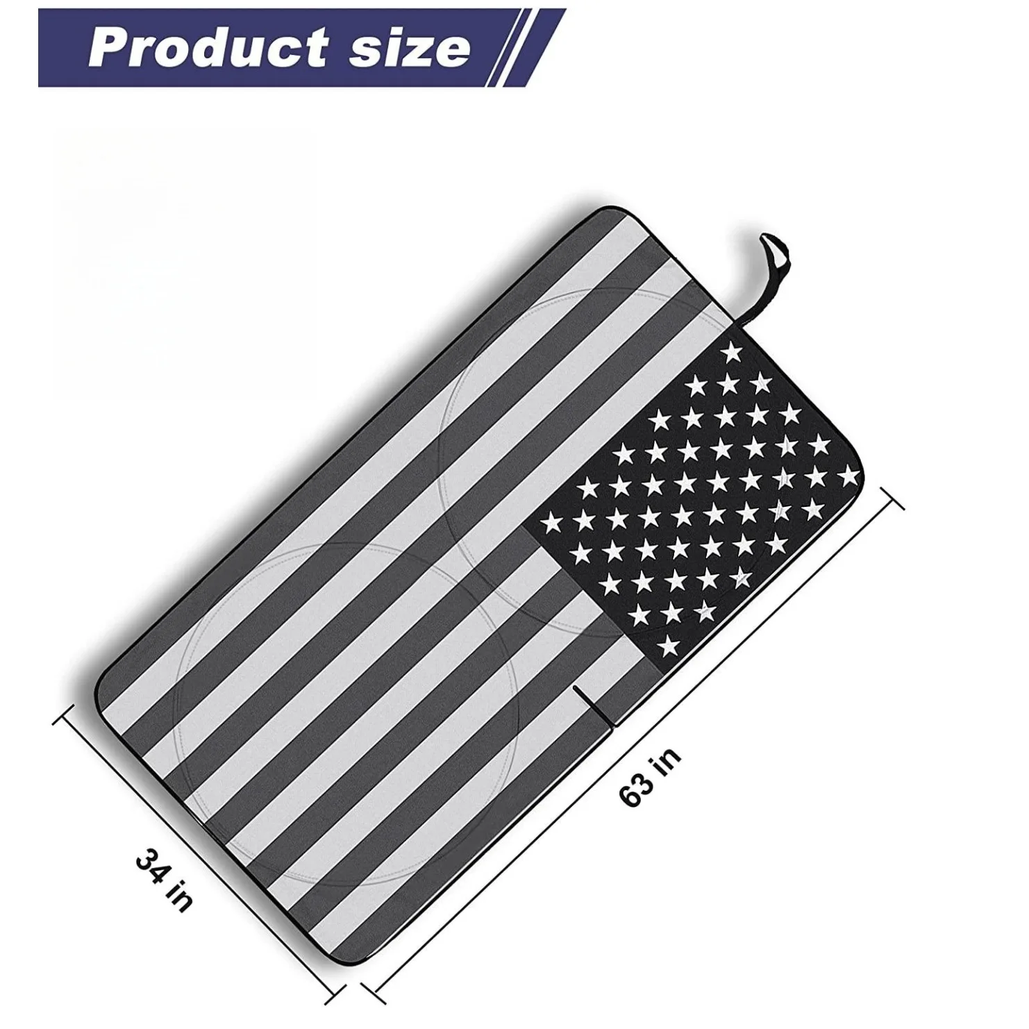 

For Honda Accord US Flag Car Windshield Sun Shade Window UV Block Visor Cover