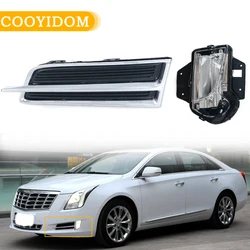 Car LED DRL Front Fog Lights Fog Lamp Cover Grill For Cadillac XTS ATS SLS SRX XLR Fog Light Headlight Assembly Car Accessories