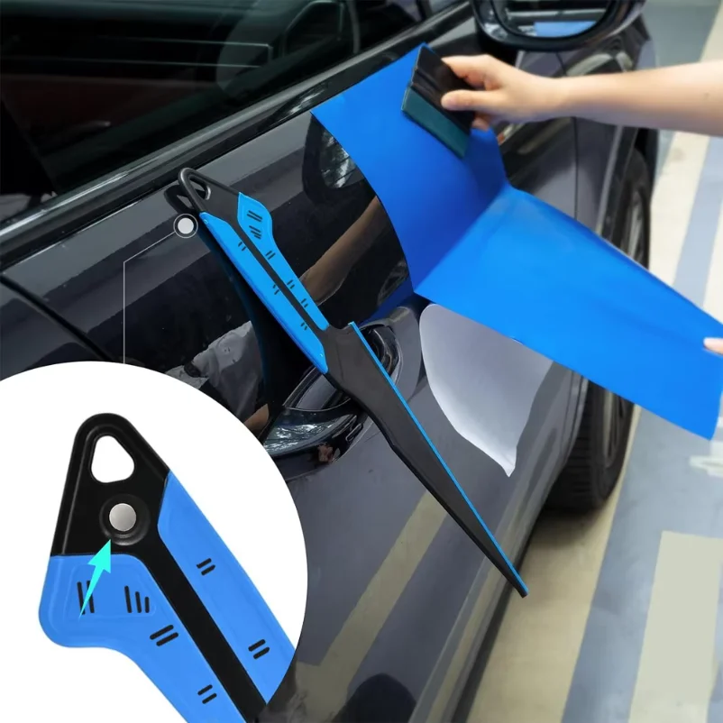 15-Inch Long Bulldozer Squeegee Magnetic Rubber Window Tint Tool for Car Windshield Cleaning Water Wiper Scraper